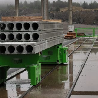 Automatic Slab Transportation - Elematic Precast Technology